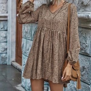 Long Sleeve Dalmatian Dress Size Small NWT